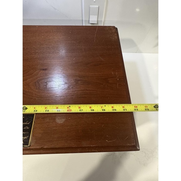 Antique Spool Cabinet Clark's O.N.T 3 Drawers W Label Vintage - Picture 11 of 12